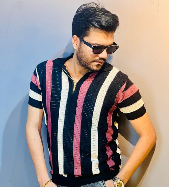 Zigzag Kitted Unisex Polo