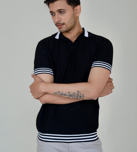 Zigzag Kitted Unisex Polo